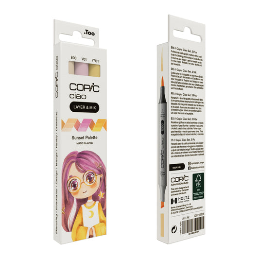 Copic Ciao 3 Layer & Mix Sunset Palette