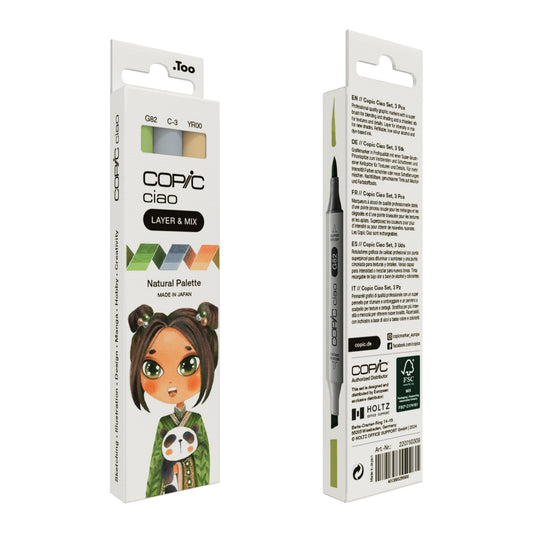 Copic Ciao 3 Layer & Mix Natural Palette