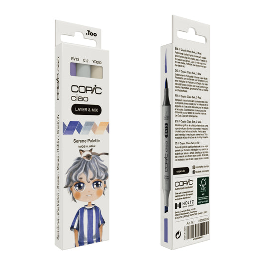 Copic Ciao 3 Layer & Mix Serene Palette