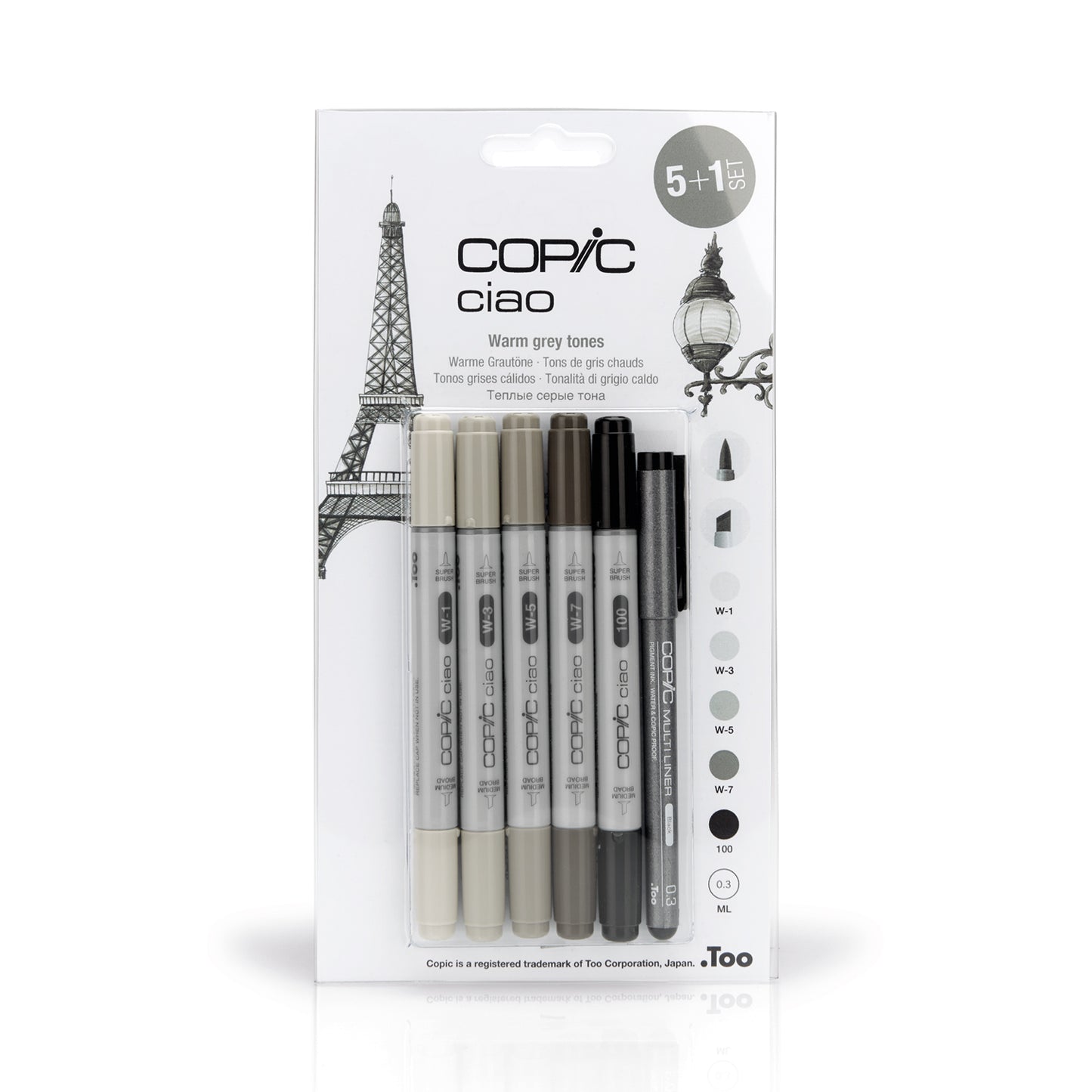 Copic Ciao Set 5+1 Warm Greys