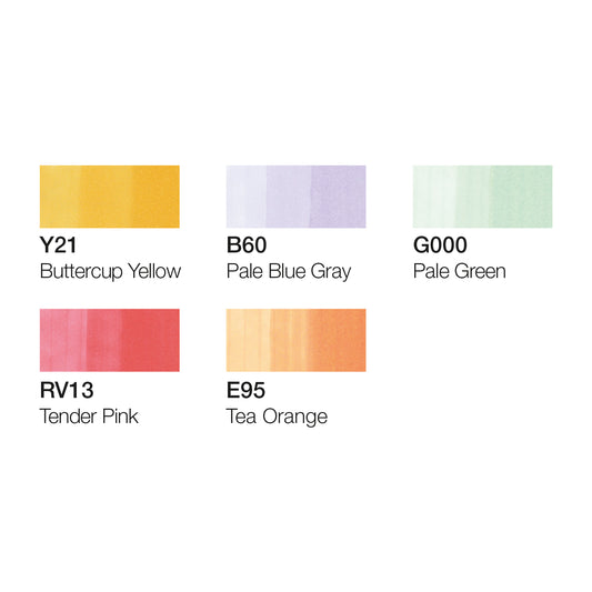 Copic Ciao Set 5+1 Pastelli