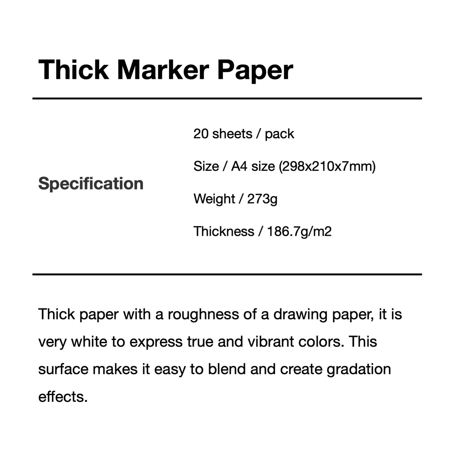 Copic Thick Marker Paper