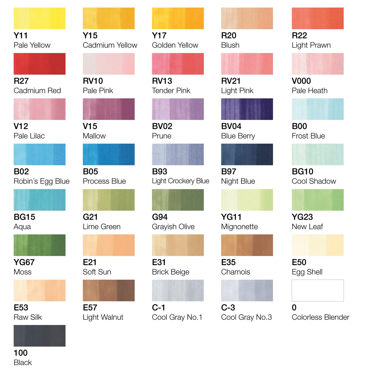 Copic Ciao 36 Bright Colors
