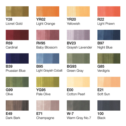 Copic Ciao 20 Set Manga Love