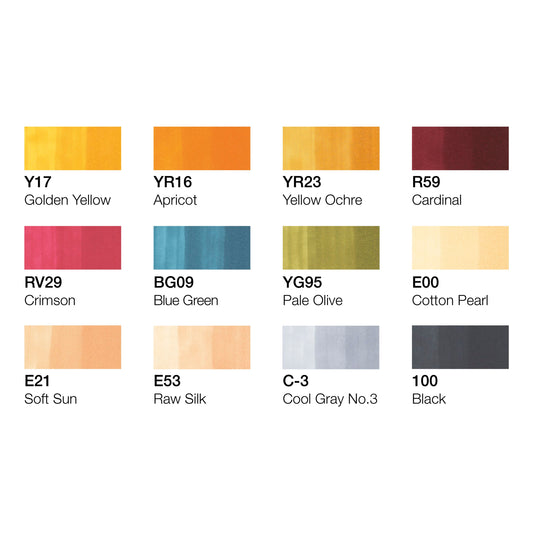 Copic Ciao 12 Set Divise Scolastiche in astuccio