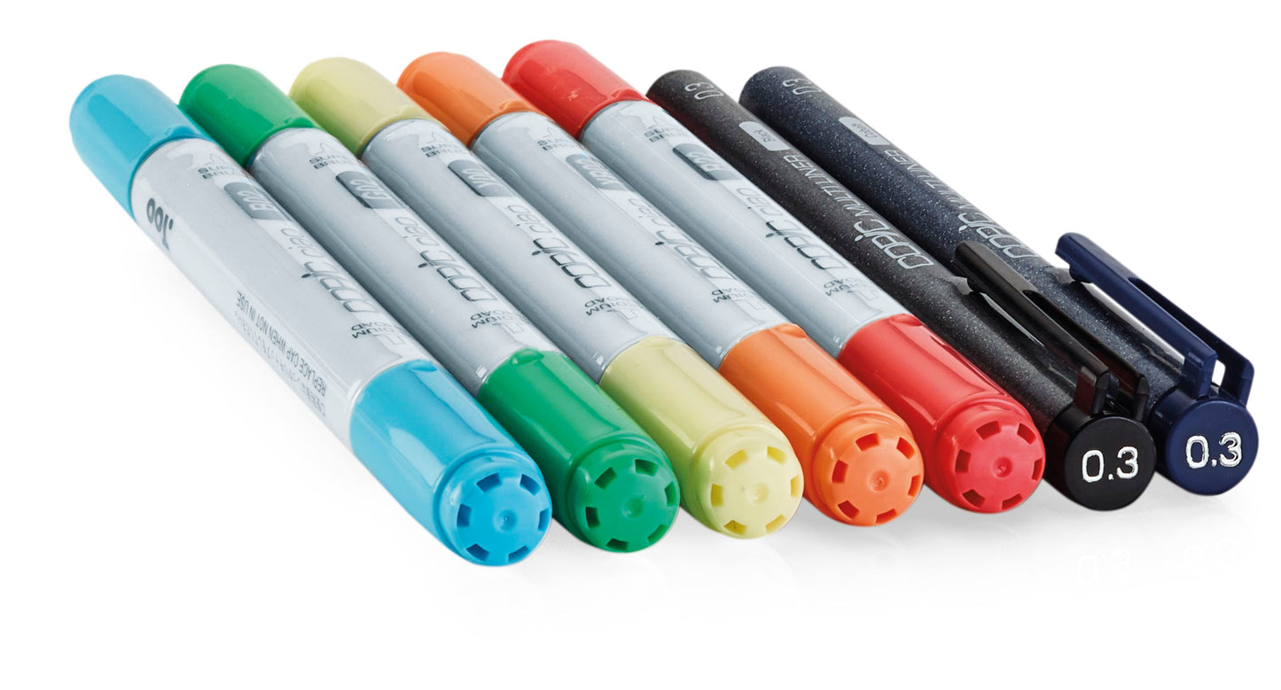 Copic Doodle Kit Rainbow