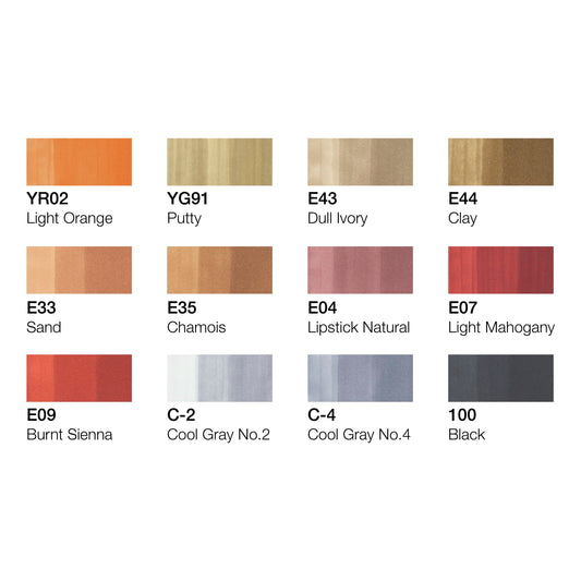 Copic Classic 12 Set Architettura