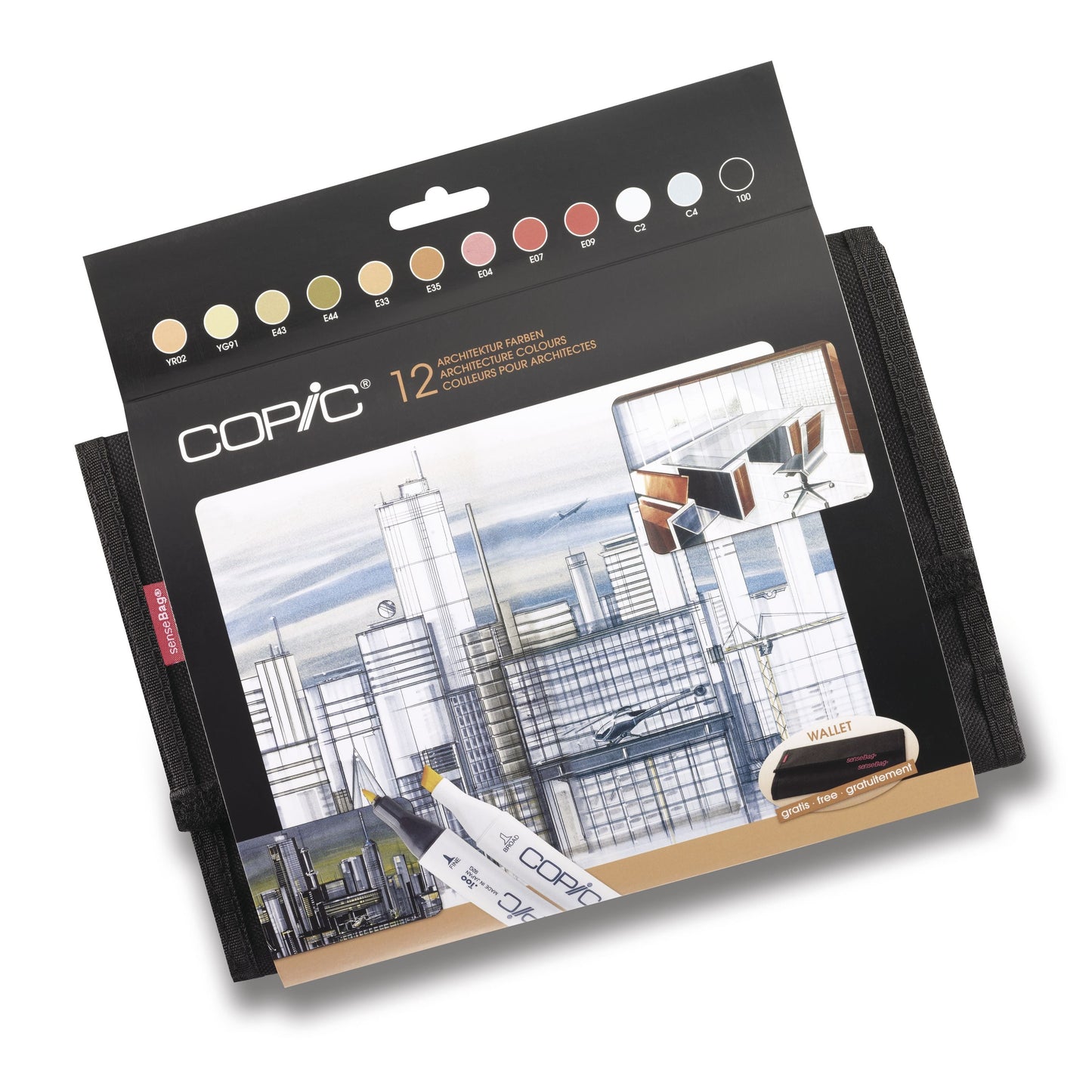 Copic Classic 12 Architecture Set in Case