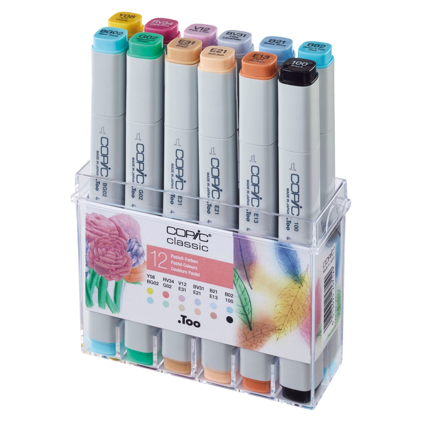 Copic Classic 12 Crayon Color Set