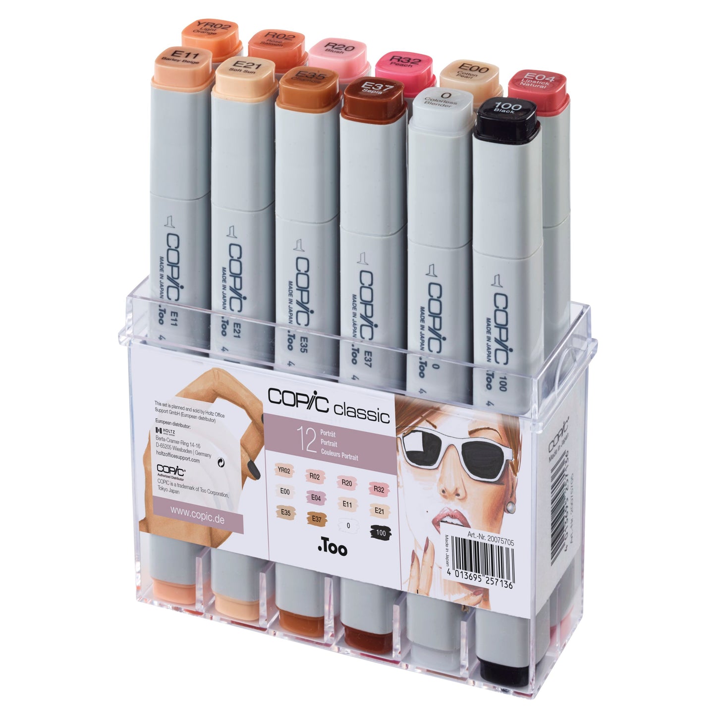 Copic Classic 12 Leather Set