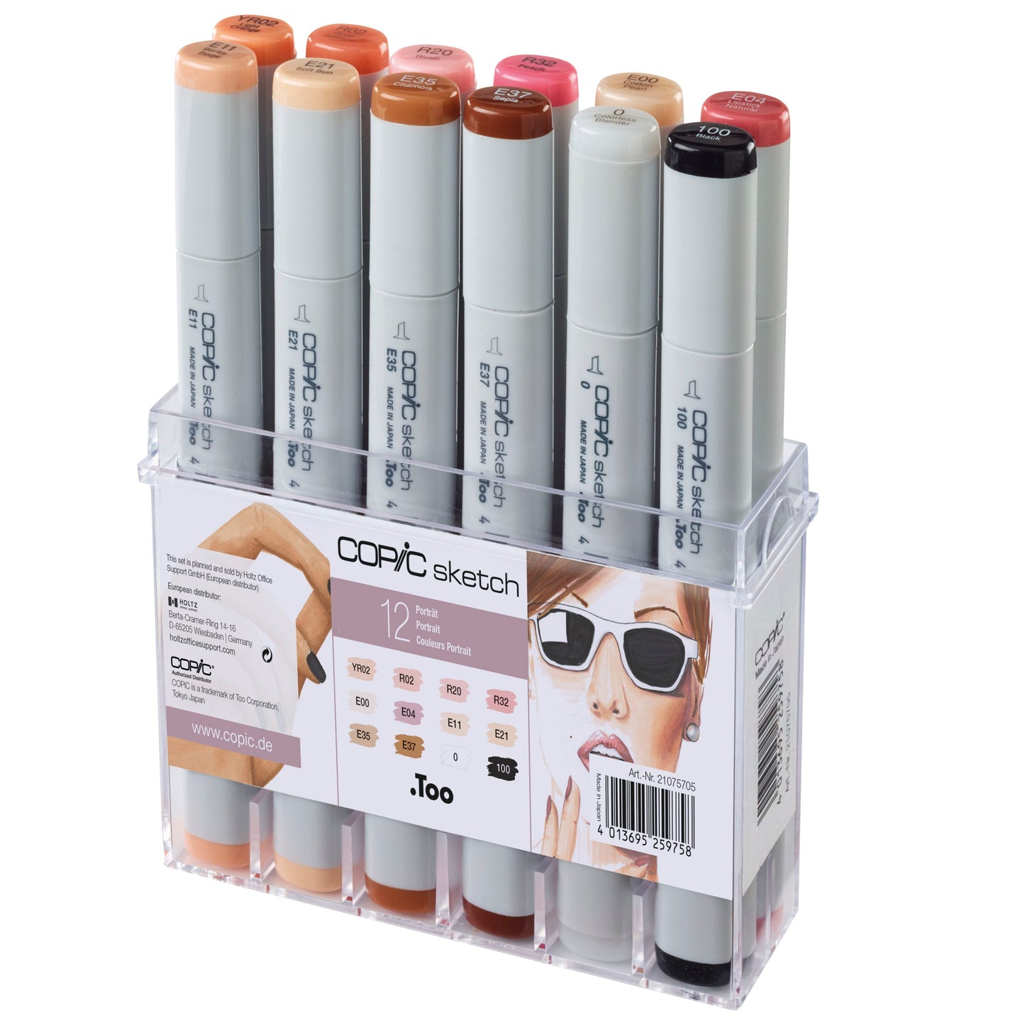 Copic Sketch 12 Leather Set