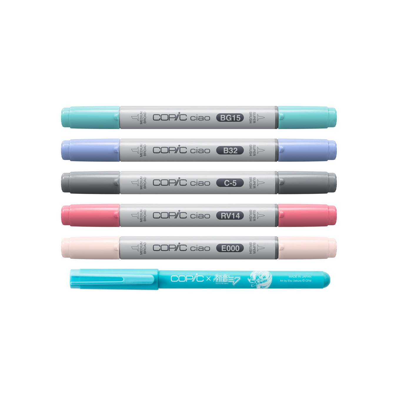 Copic Ciao 6 Set Hatsune Miku Limited Edition