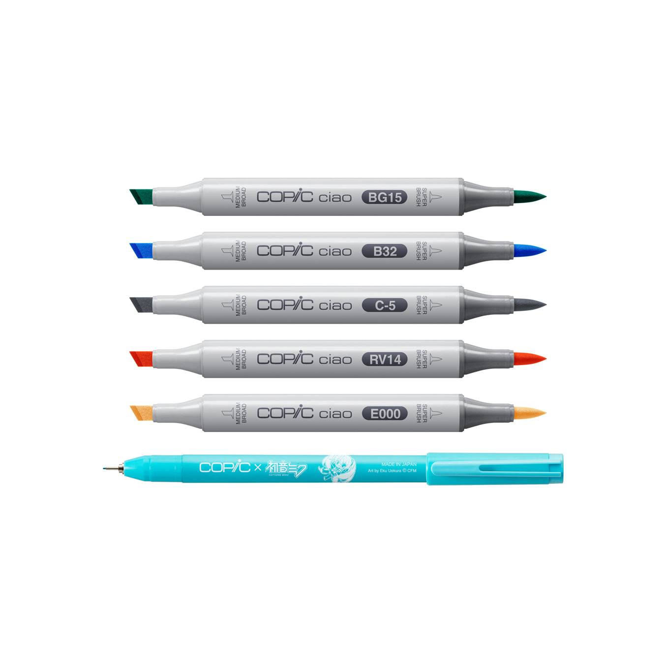 Copic Ciao 6 Set Hatsune Miku Limited Edition