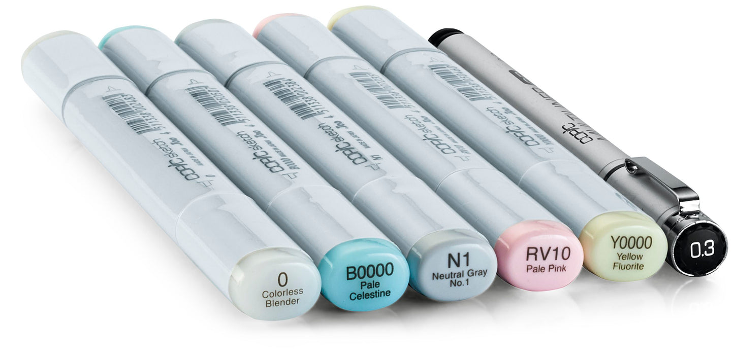 Copic Sketch 5+1 Set Blending Basics