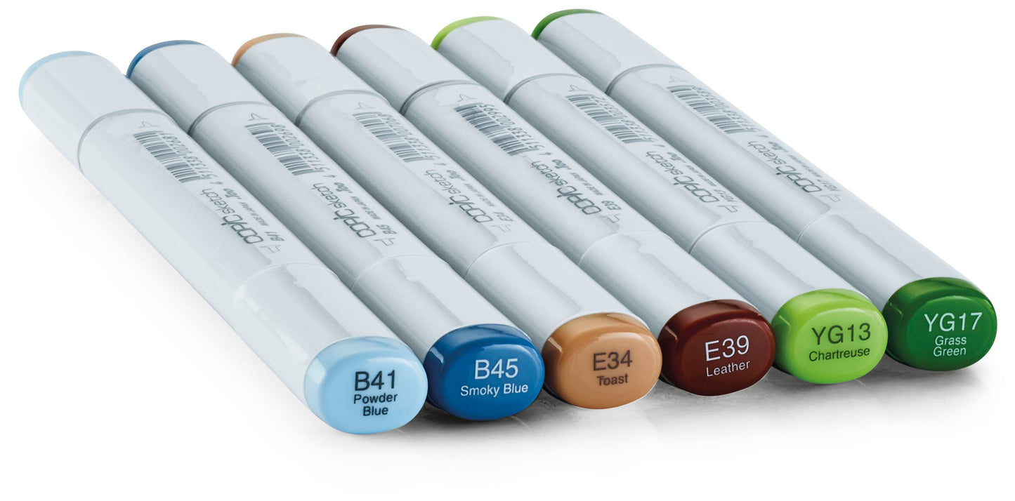 Copic Sketch 6 Set Earth Essentials