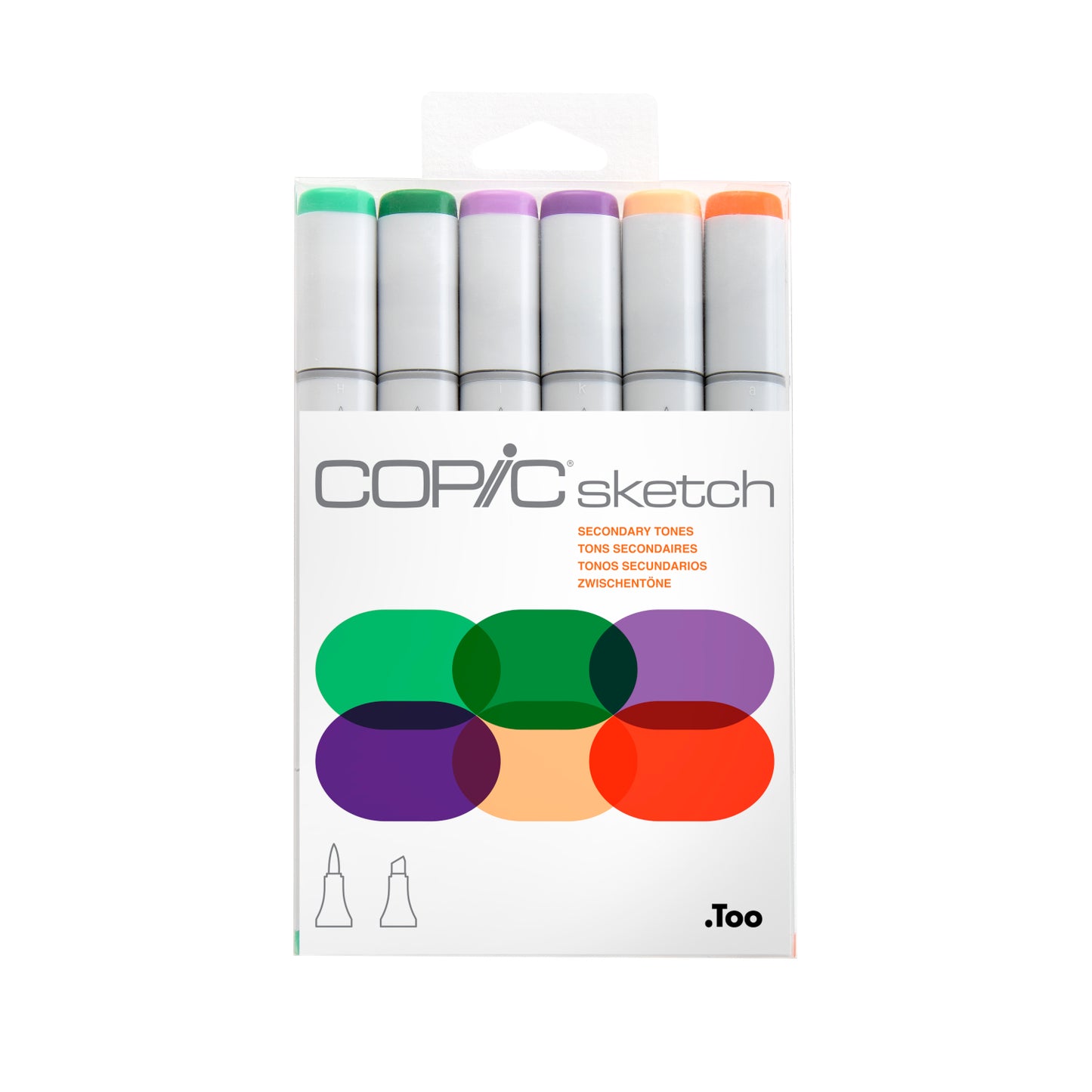 Copic Sketch 6 Set Secondary Tones
