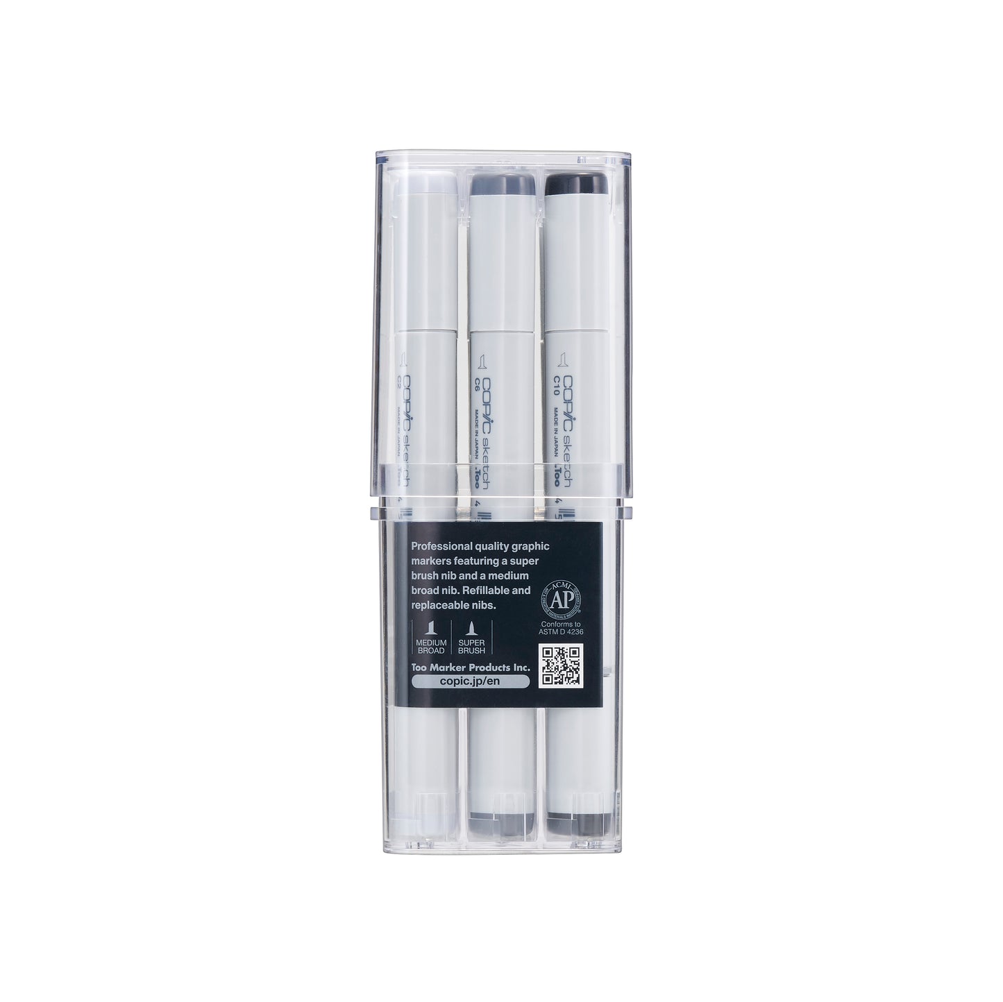 Copic Sketch 12 Set Cool Grays