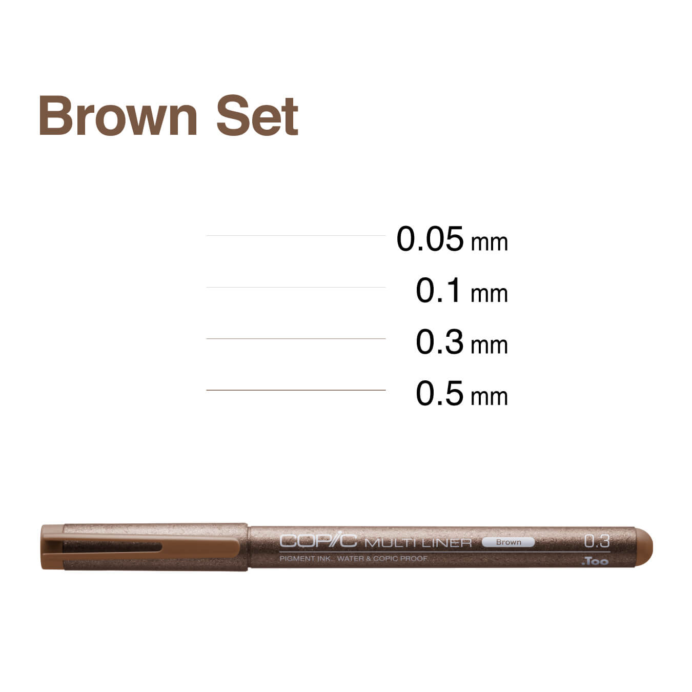 Copic Multiliner 4 Set Brown
