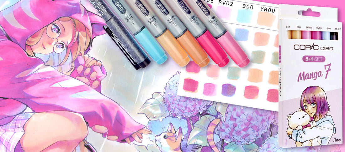 illustration of Alice made with Copic ciao set 51 Manga 7