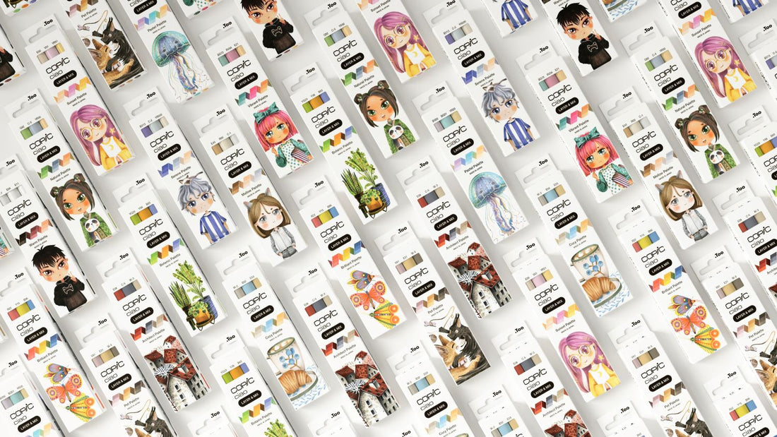 The 12 new Copic Ciao Layer & MIx sets.