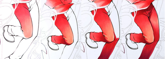 4 passaggi per creare sfumature con i copic