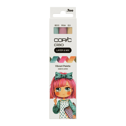Copic Ciao 3 Layer & Mix Vibrant Palette