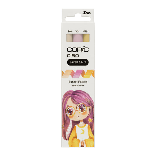 Copic Ciao 3 Layer & Mix Sunset Palette
