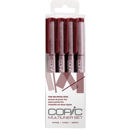 Copic Multiliner 4 Wine Set