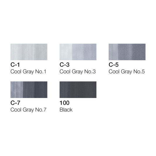 Copic Ciao Set 5+1 Cool Grays