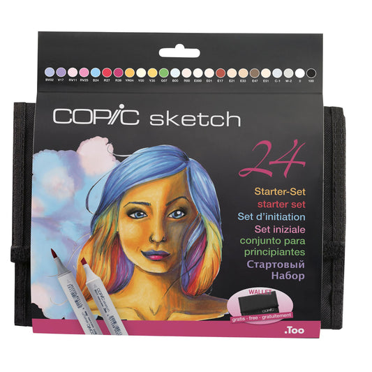 Copic Sketch 24 Basic Set in Case
