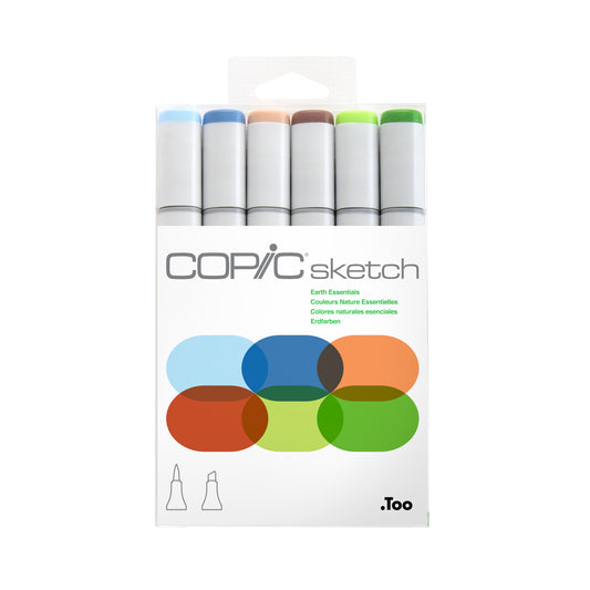 Copic Sketch 6 Set Earth Essentials