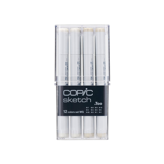Copic Sketch 12 Warm Grey Set