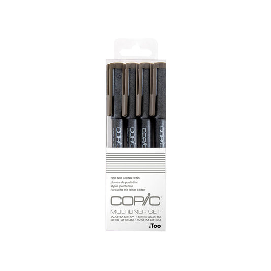 Copic Multiliner 4 Set Warm Grey